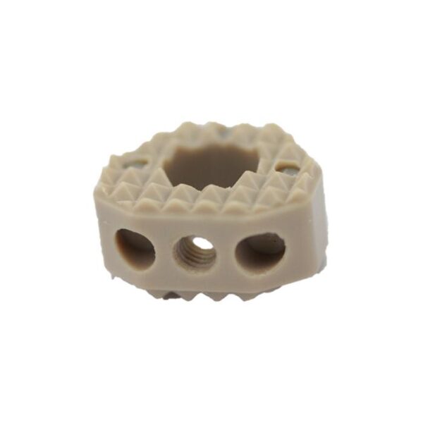 Caja Intervertebral Cervical con PEEK y titanio